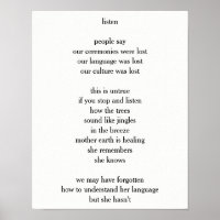 Poem - "listen"