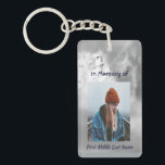Poem Memorial Keepsake Angel Sky Clouds  Key Ring<br><div class="desc">Customize this  Keepsake Memorial remembrance.  Angel Sky Clouds</div>