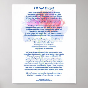 Poem: Special Memories of Pets, FL Poster (Matte)