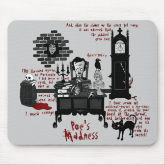 'Poe's Madness' (Version 2) Mousepad