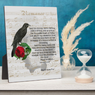 Poe's The Raven Collage Tabletop Plaque