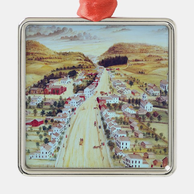 Poestenkill, New York, c.1855 Metal Ornament (Front)