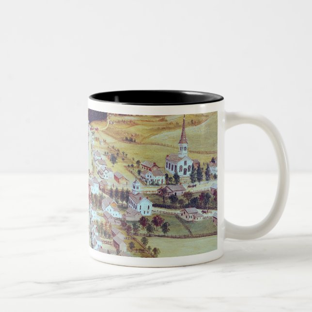 Poestenkill, New York, c.1855 Two-Tone Coffee Mug (Right)