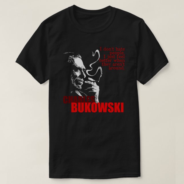 Poet & Author Charles Bukowski Tee Essential T-Shi (Design Front)