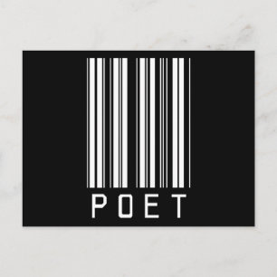 Poet Bar Code Postcard