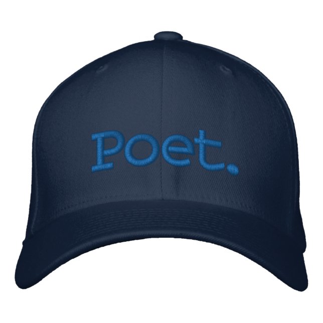 Poet. Embroidered Baseball Hat (Front)