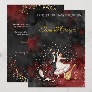 Poetic Abstract Wedding  Invitation