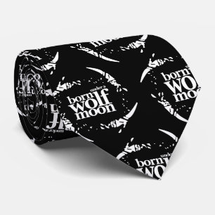 Poetic Born Under a Wolf Moon Claws Tie