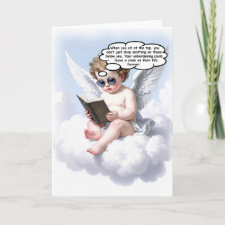 Poetic Cherub Wisdom Greeting Card