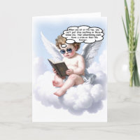 Poetic Cherub Wisdom Greeting Card