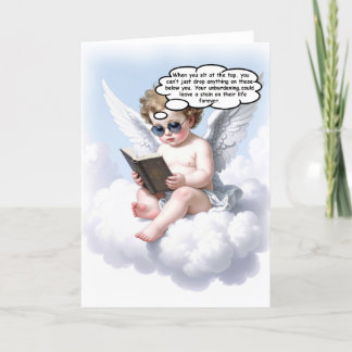 Poetic Cherub Wisdom Greeting Card