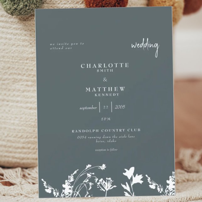 Poetic Spring Wedding  Invitation (Creator Uploaded)