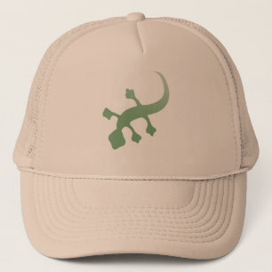 Poetica Gecko in Green Trucker Hat