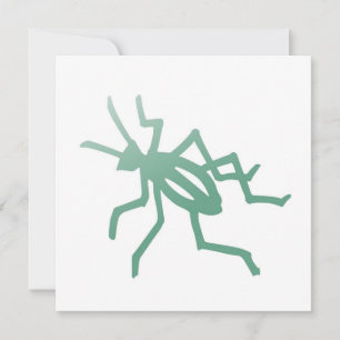 Poetica Green Cricket Invitation