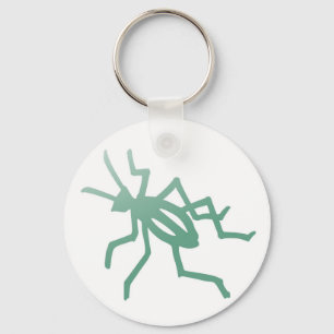Poetica Green Cricket Key Ring