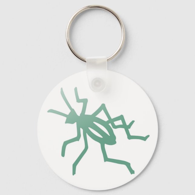 Poetica Green Cricket Key Ring (Front)