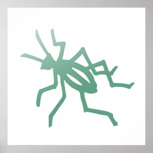 Poetica Green Cricket Print