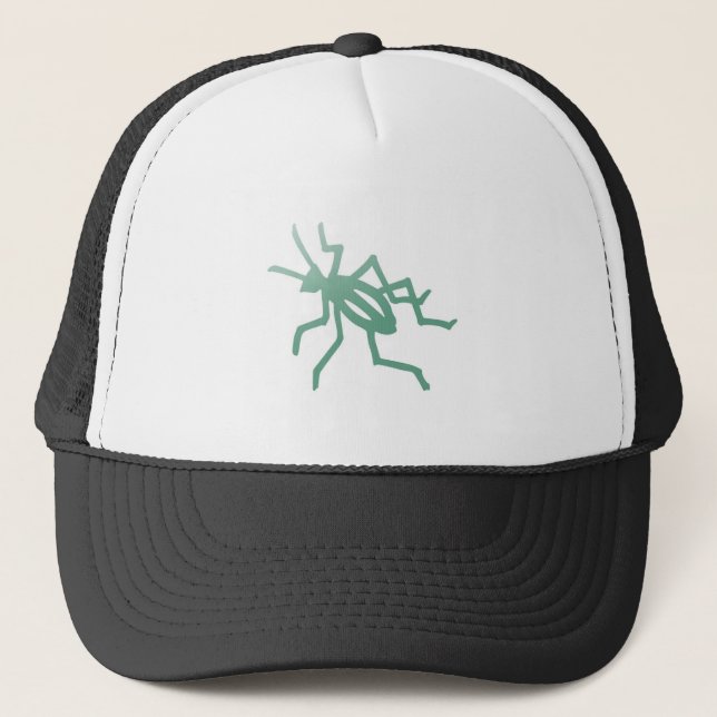 Poetica Green Cricket Trucker Hat (Front)