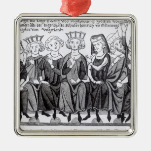 Poetical and Musical Congress Metal Tree Decoration