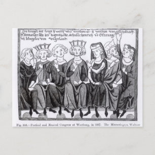 Poetical and Musical Congress Postcard