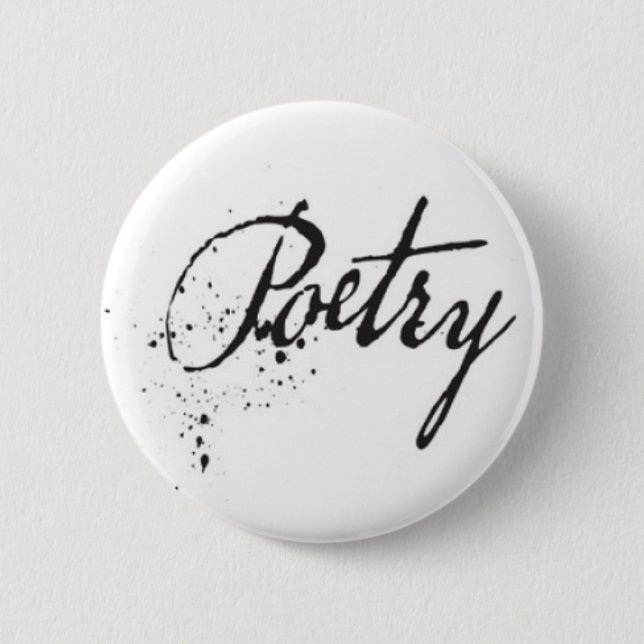 Poetry 6 Cm Round Badge (Front)