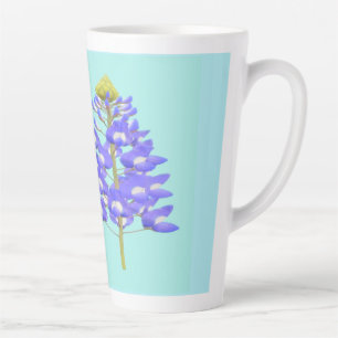 Poetry about the night colour sky blue latte mug