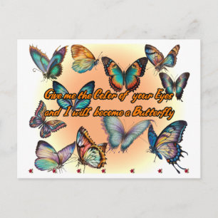 Poetry and Butterflies on a Postcard