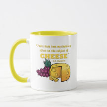 Poetry and cheese - Chesterton quote Mug