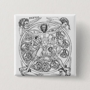 Poetry and Music 15 Cm Square Badge