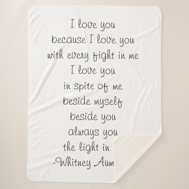 Poetry Blanket (Front)