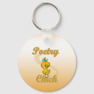 Poetry Chick Key Ring