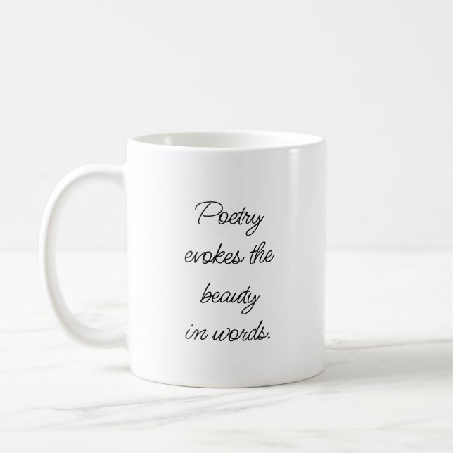 Poetry Evokes Mug (Left)