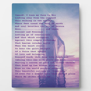 Poetry for the soul plaque