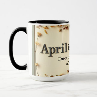 Poetry in Bloom Floral Literary Coffee Mug