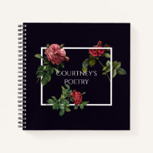 Poetry Journal Vintage Roses