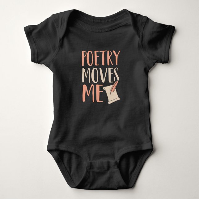 Poetry Moves ME Baby Bodysuit (Front)