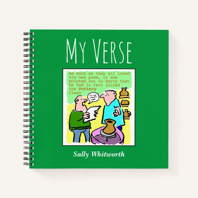 Poetry Notebook with Owner's Name (Front)