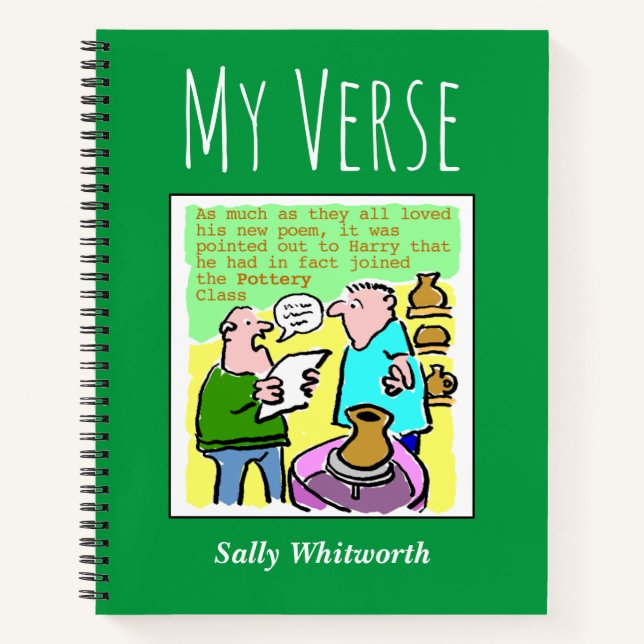 Poetry Notebook with Owner's Name (Front)