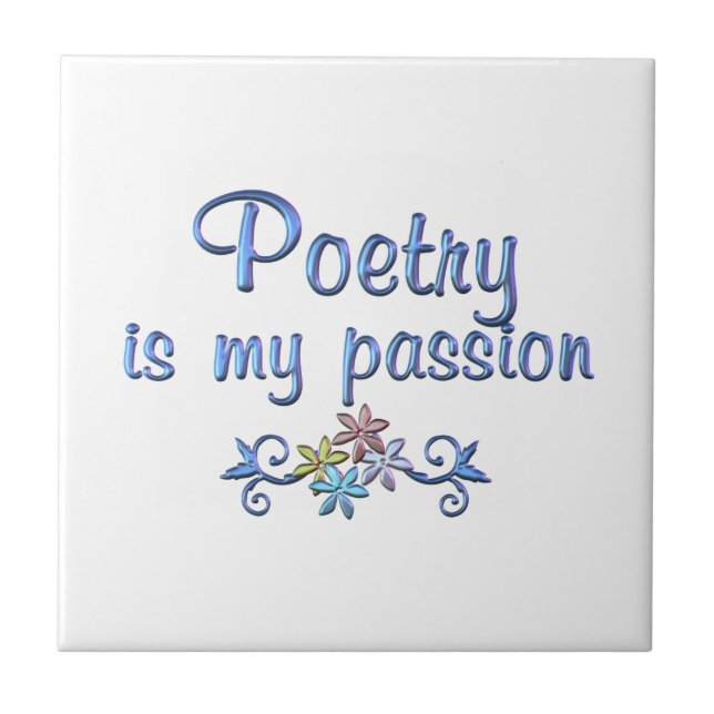 Poetry Passion Ceramic Tile (Front)