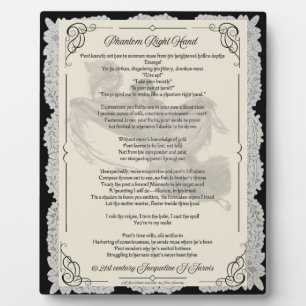 Poetry Phantom Right Hand Original Mediaeval Plaque