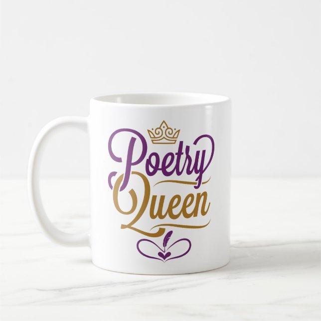Poetry Queen Coffee Mug (Left)