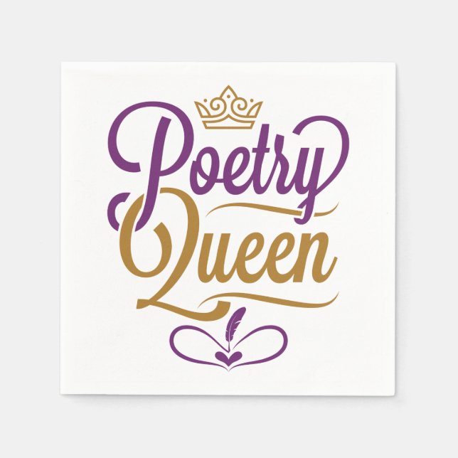 Poetry Queen Napkin (Front)