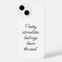 Poetry Stimulates iPhone Case