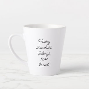 Poetry Stimulates Latte Mug