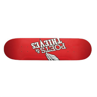 Poets and Thieves "The Name" Red Skateboard