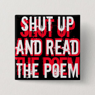 POETS IN DISTRESS SHUT UP BUTTON