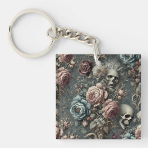 🪦 Poets Pending – Gothic Victorian Key Ring