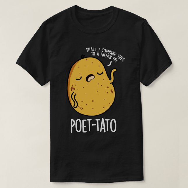 Poettato Funny Potato Pun 1 T-Shirt (Design Front)