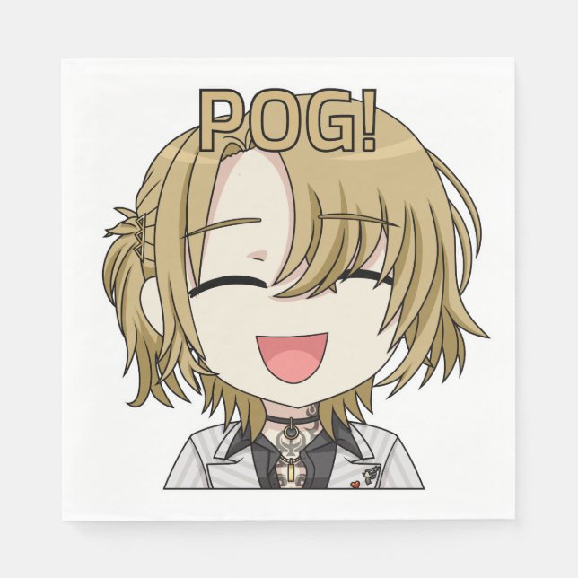 Pog! Chibi Napkins - Luca Kaneshiro Fanart (Front)