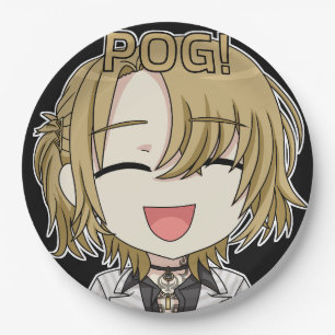 Pog! Chibi Paper Plates - Luca Kaneshiro Fanart